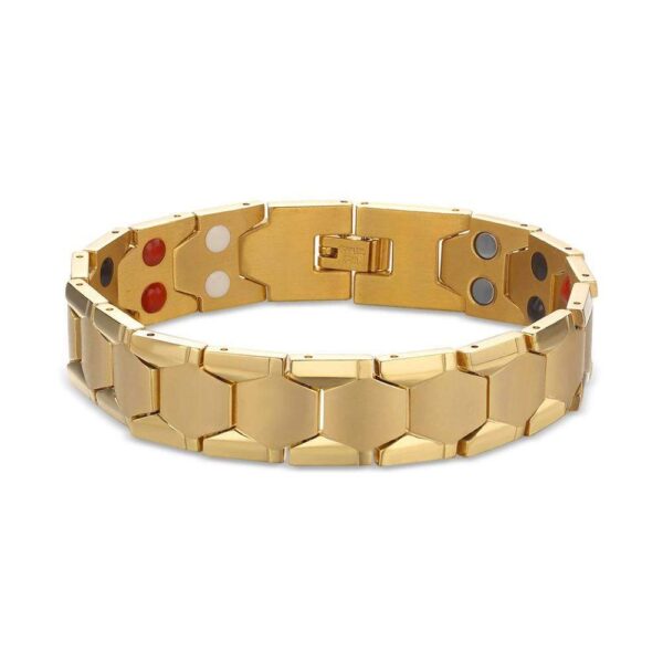 Watch Band Chunky Stack Gold Layered Bracelet - Image 2