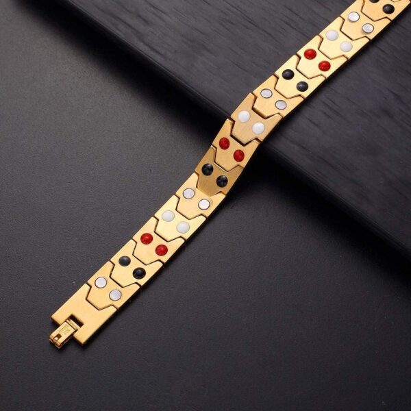 Watch Band Chunky Stack Gold Layered Bracelet - Image 6
