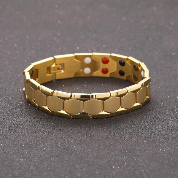 Watch Band Chunky Stack Gold Layered Bracelet - Image 8