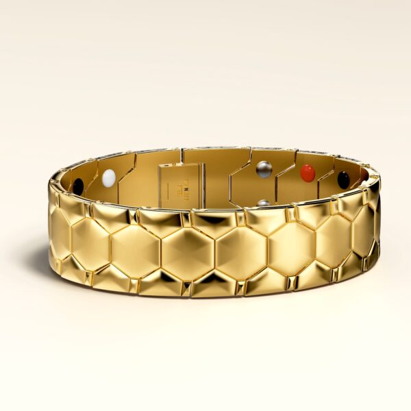 Watch Band Chunky Stack Gold Layered Bracelet - Image 3