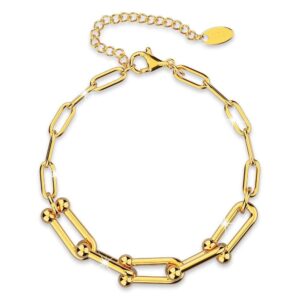 Lovelock U Link Chain Bracelet in Gold - 6mm