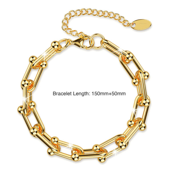 Bullion Gold U-Link Hardwear Connector Bracelet in Gold - Image 6