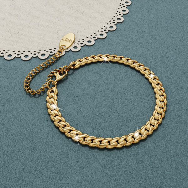 Dunhill Link Chain Bracelet in Gold - Image 4