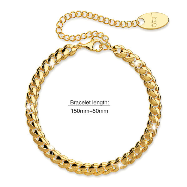 Dunhill Link Chain Bracelet in Gold - Image 7