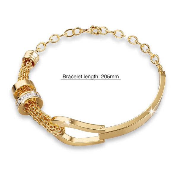 Knot Jewellery Gold Layered Stainless Steel Bracelet - Image 5