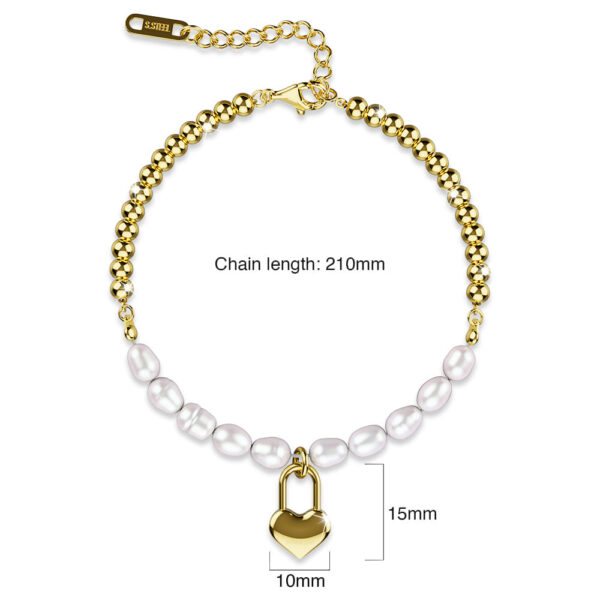 Carlisle Heart-Lock Pendant Bracelet - Image 5