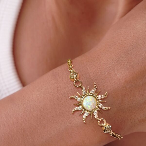 Celestial Opal Sun Bracelet - Image 5