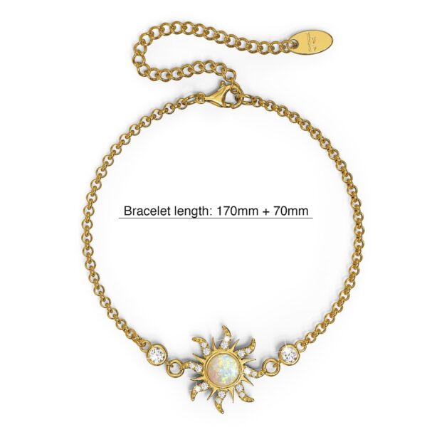 Celestial Opal Sun Bracelet - Image 6