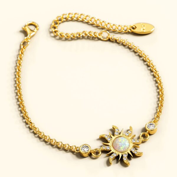 Celestial Opal Sun Bracelet - Image 3