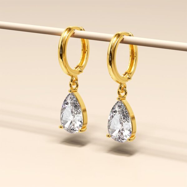 Pear Drop Earrings - Image 2