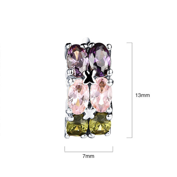 Huggie Earrings Madeline White Gold - Image 5