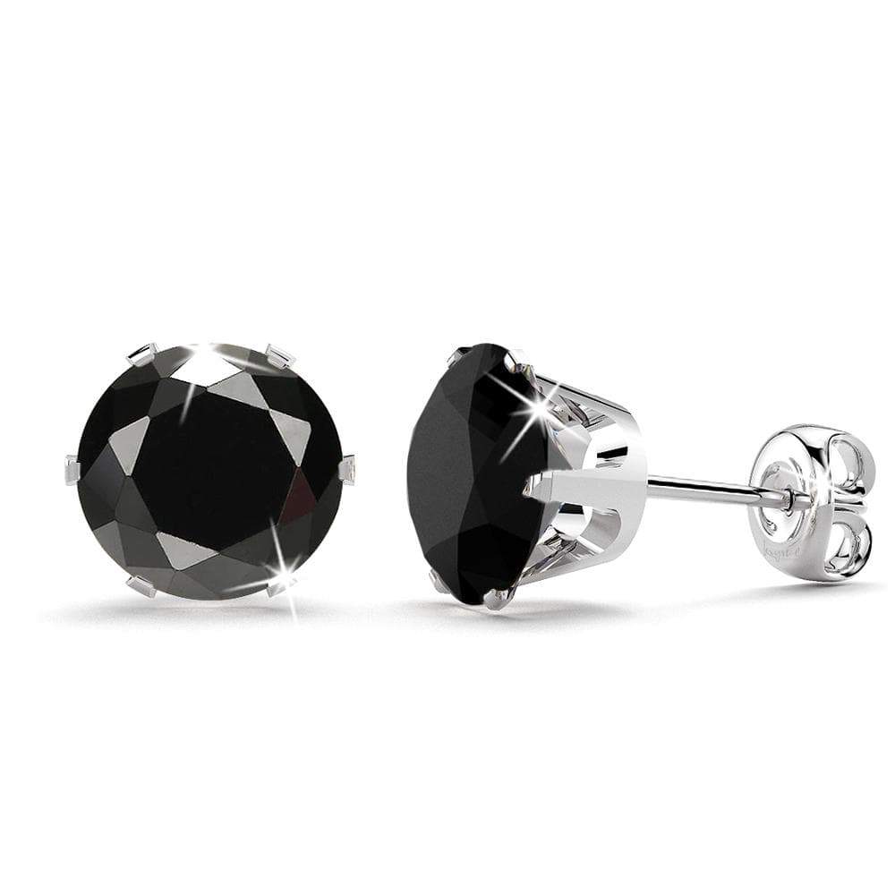 Nabeeyla Black Stud Earrings
