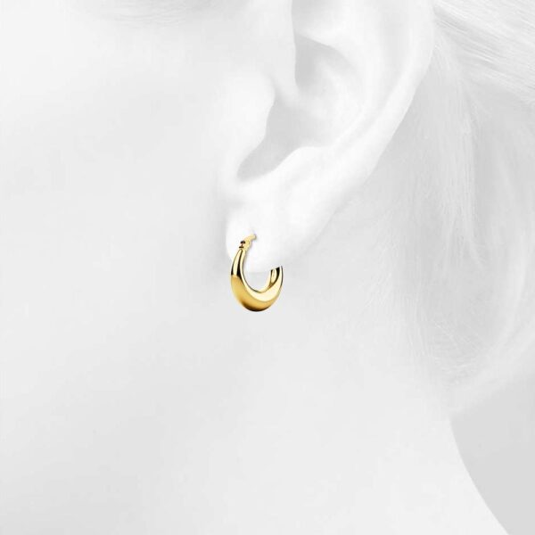 Ava Gold Hoop Earrings - Image 5