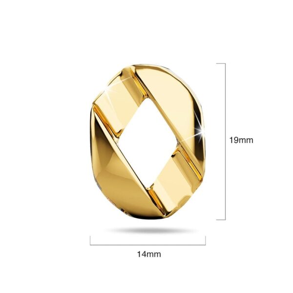Brincos Textured Earrings in Gold - Image 6