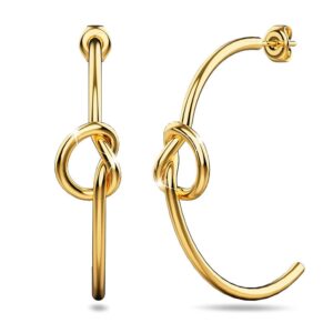 Love Knot Earrings in Gold