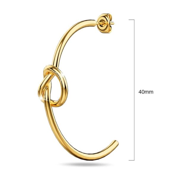 Love Knot Earrings in Gold - Image 5
