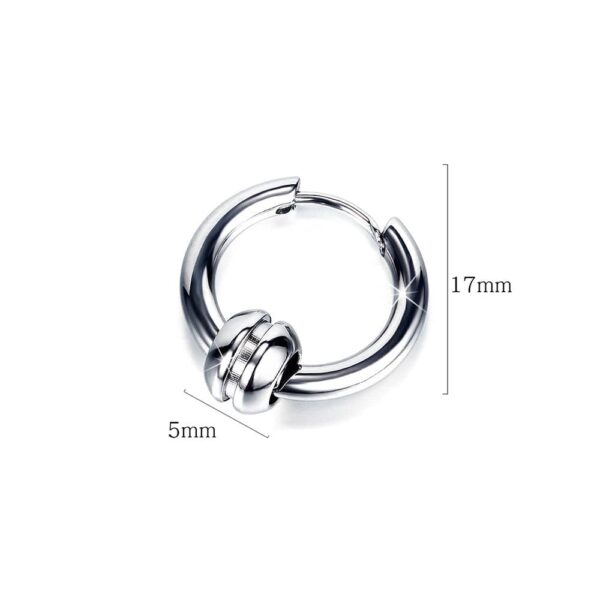 Klovi Round Bead White Gold Layered Earrings - Image 6