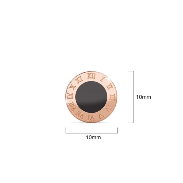 Jamo Stud Rose Gold Layered Earrings - Image 5