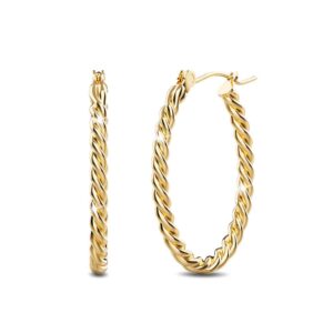 Mellenum Hoop Gold Layered Earrings