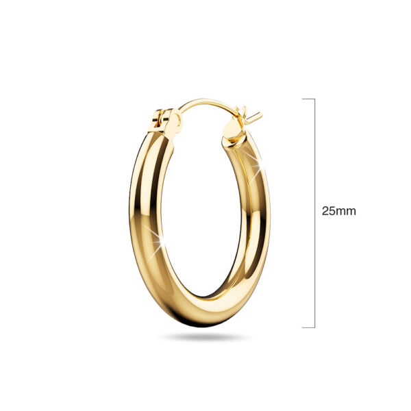 Luscious Hoop Gold Layered Earrings - Image 5