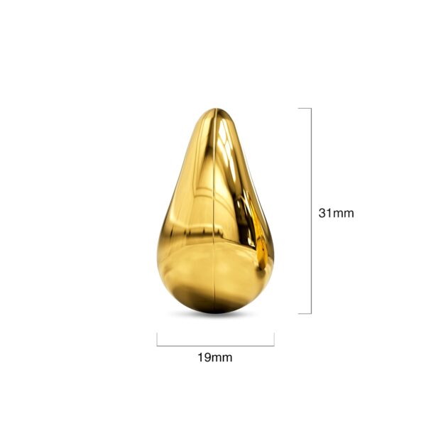 Raindrop Gold layered Stud Earrings - Image 7