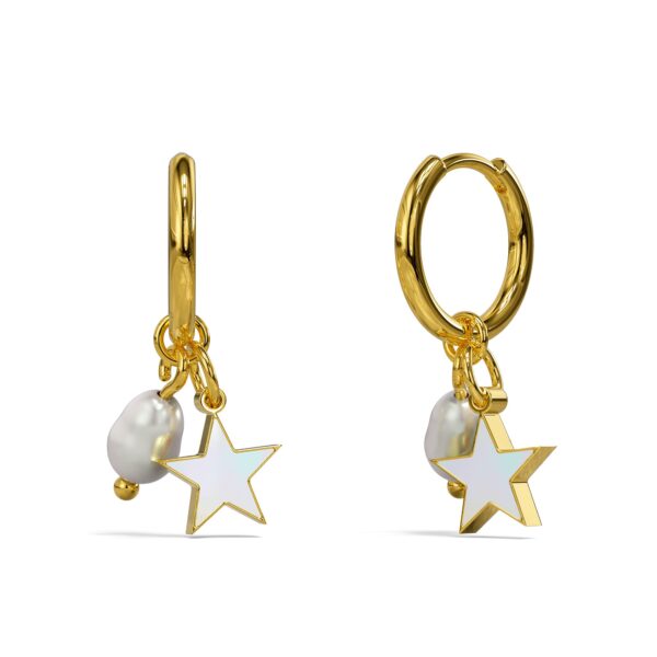 Star & Pearl Earrings