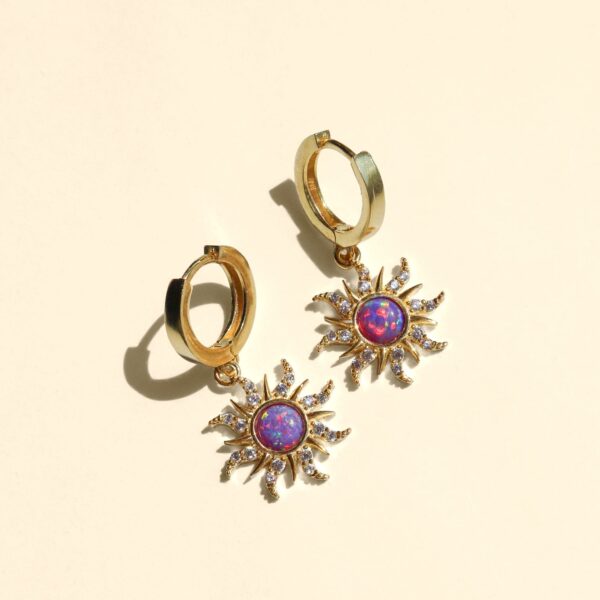 Rapunzel Opal Sun Drop Earrings - Image 4