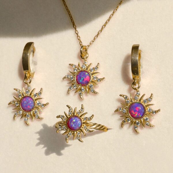 Rapunzel Opal Sun Drop Earrings - Image 6