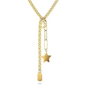 Star Tag Necklace in Gold Layered Steel Jewellery