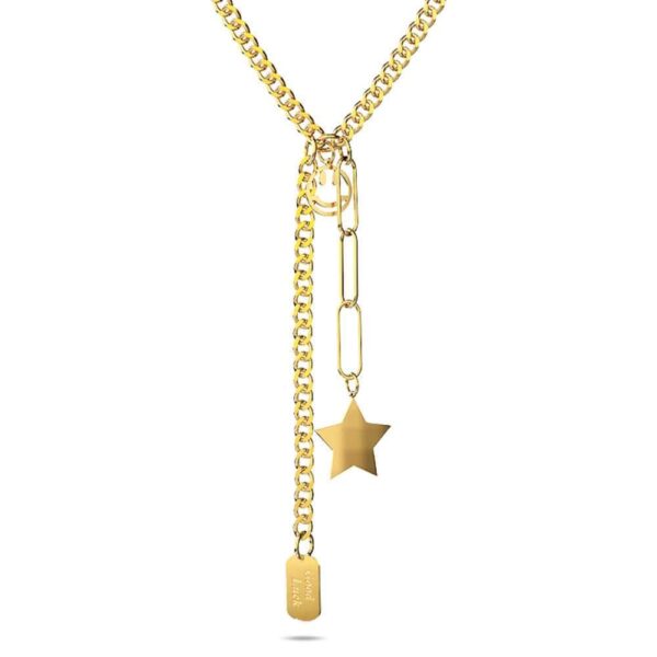 Star Tag Necklace in Gold Layered Steel Jewellery