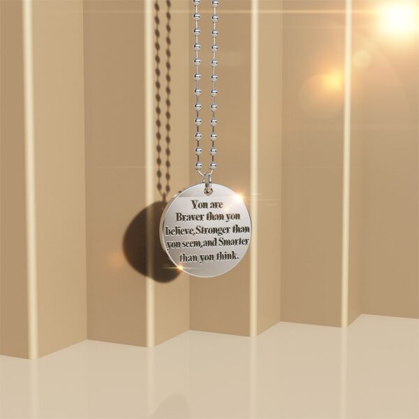 Brave Inscriptions Pendant Necklace - Image 4