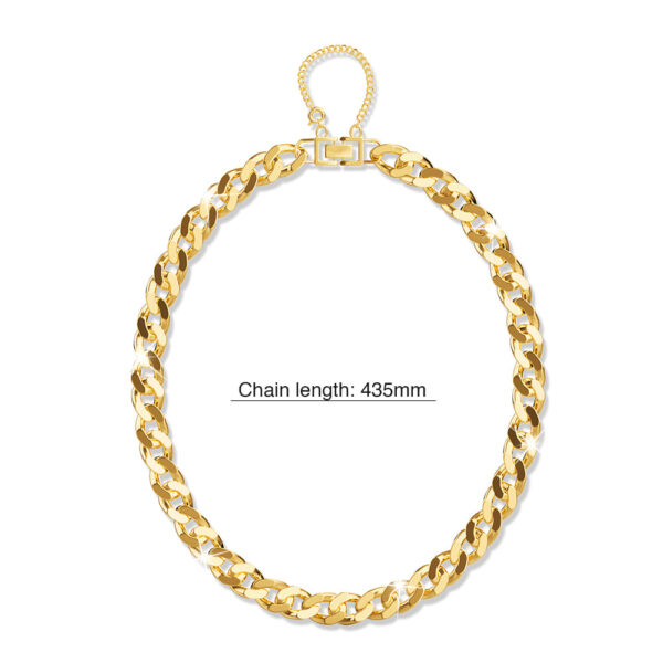 Veneta Link Necklace in Gold - Image 7