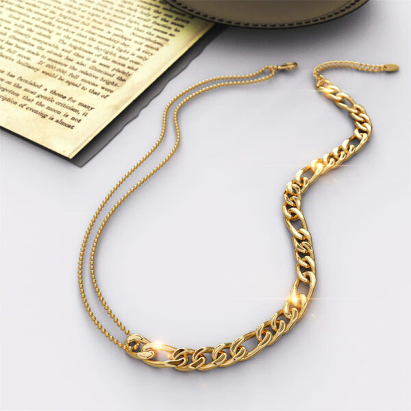 Classic Figaro Ball Chain Necklace - Image 2