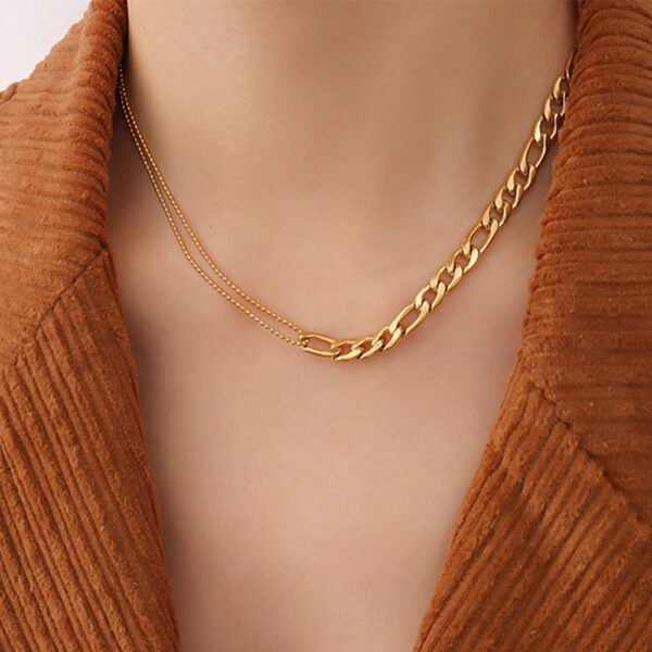 Classic Figaro Ball Chain Necklace - Image 3