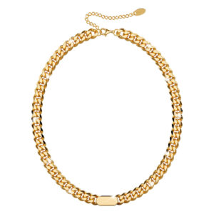 Jamila Cuban Chain Necklace In Gold