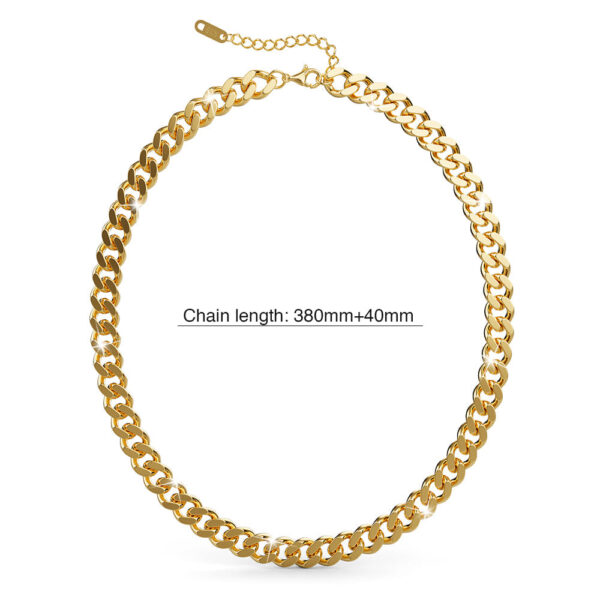 Rafaela Statement Cuban Chain Link Necklace - Image 3