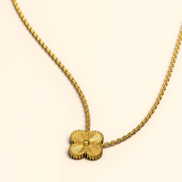 Golden Clover Necklace - Image 3