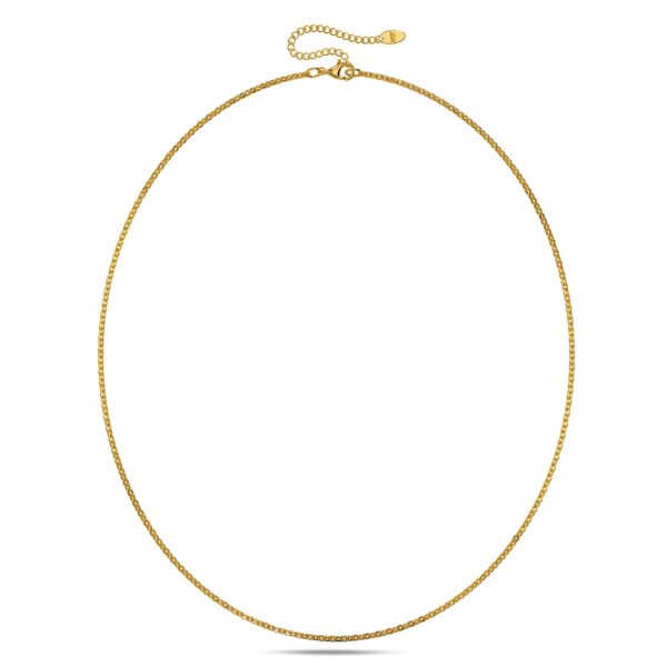 Mini Cable Chain Gold Plated Necklace