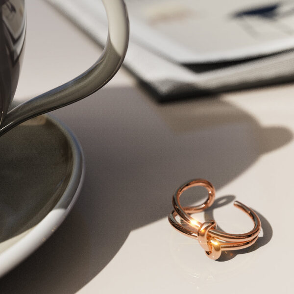 Forever Knot Rose Gold Ring