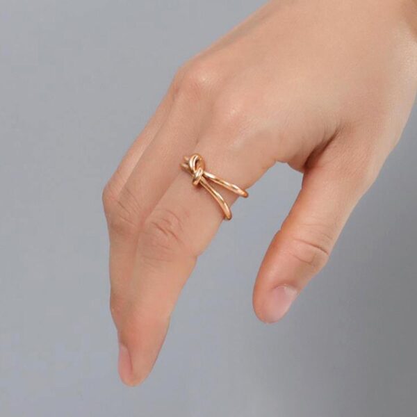 Forever Knot Rose Gold Ring