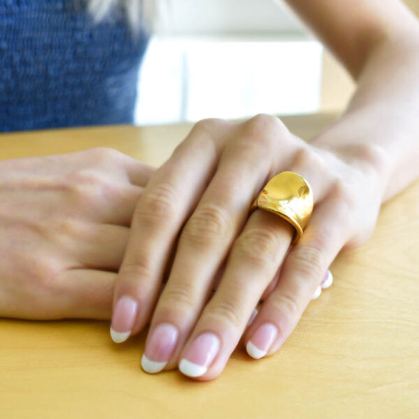 Folded Ring in Gold