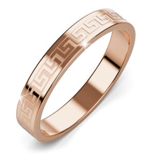 Javaid Meander Ring in Rose Gold
