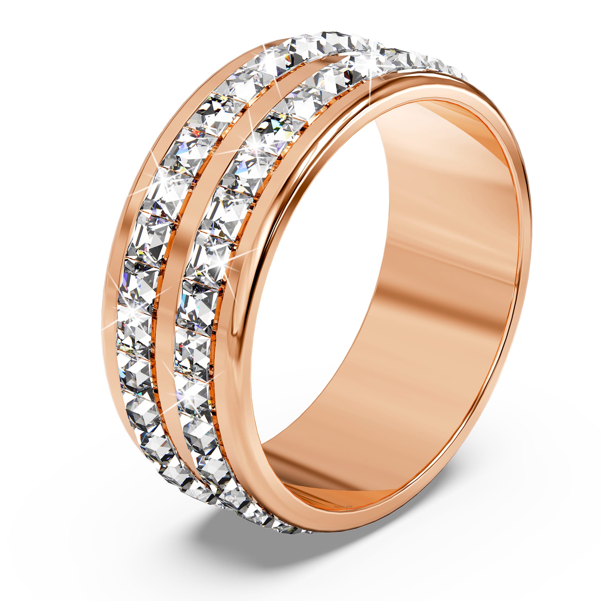 Princess Cut Stunner Ring In Rose Gold - 7mm