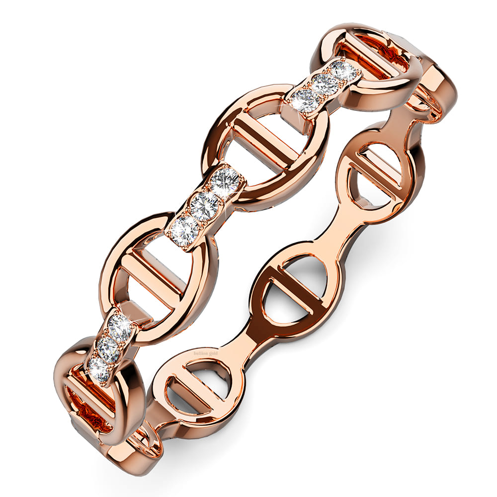 Mariner Link Ring In Rose Gold