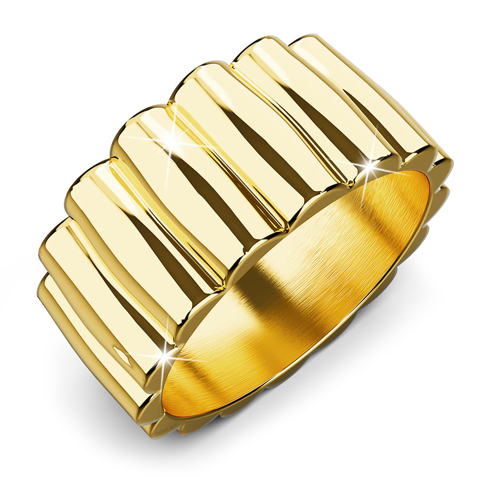 Aurum Circle Gold Layered Ring