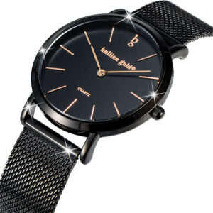 Bullion Gold Timeless Dream Watch - Black and Rose Gold
