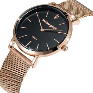 Bullion Gold Timeless Dream Watch - Rose Gold and Black