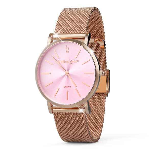 Bullion Gold Timeless Dream Watch - Rose Gold and Pink - Image 2