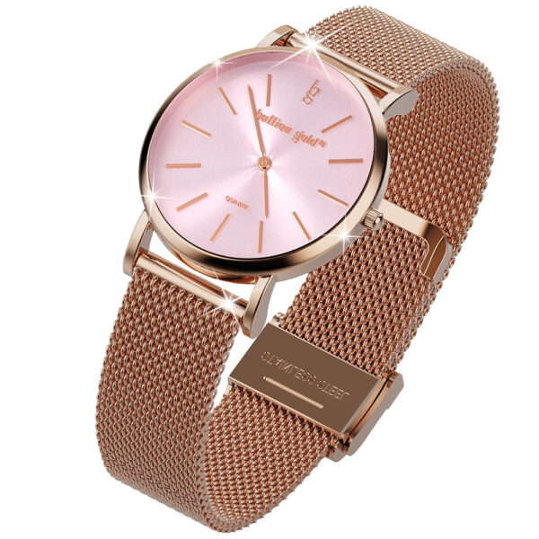 Bullion Gold Timeless Dream Watch - Rose Gold and Pink - Image 4