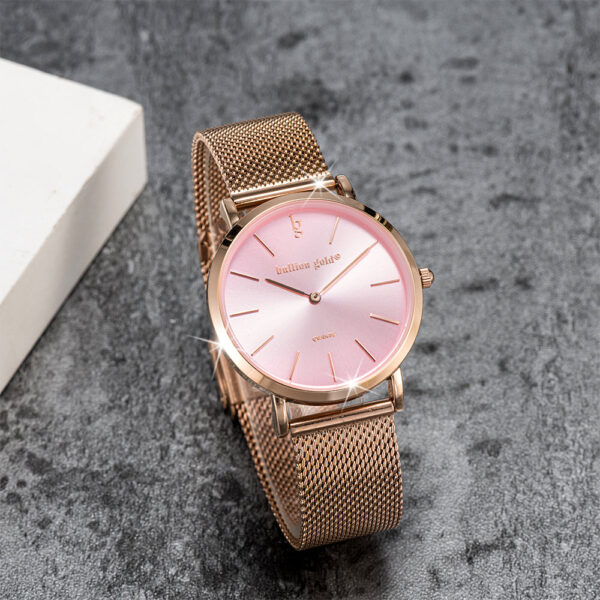 Bullion Gold Timeless Dream Watch - Rose Gold and Pink - Image 5